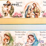 Tricoline Digital 100% Algodão - Coleção Tenha Fé