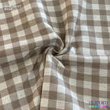 Cotton Linen - Linho com Algodão - Estampa  Xadrez