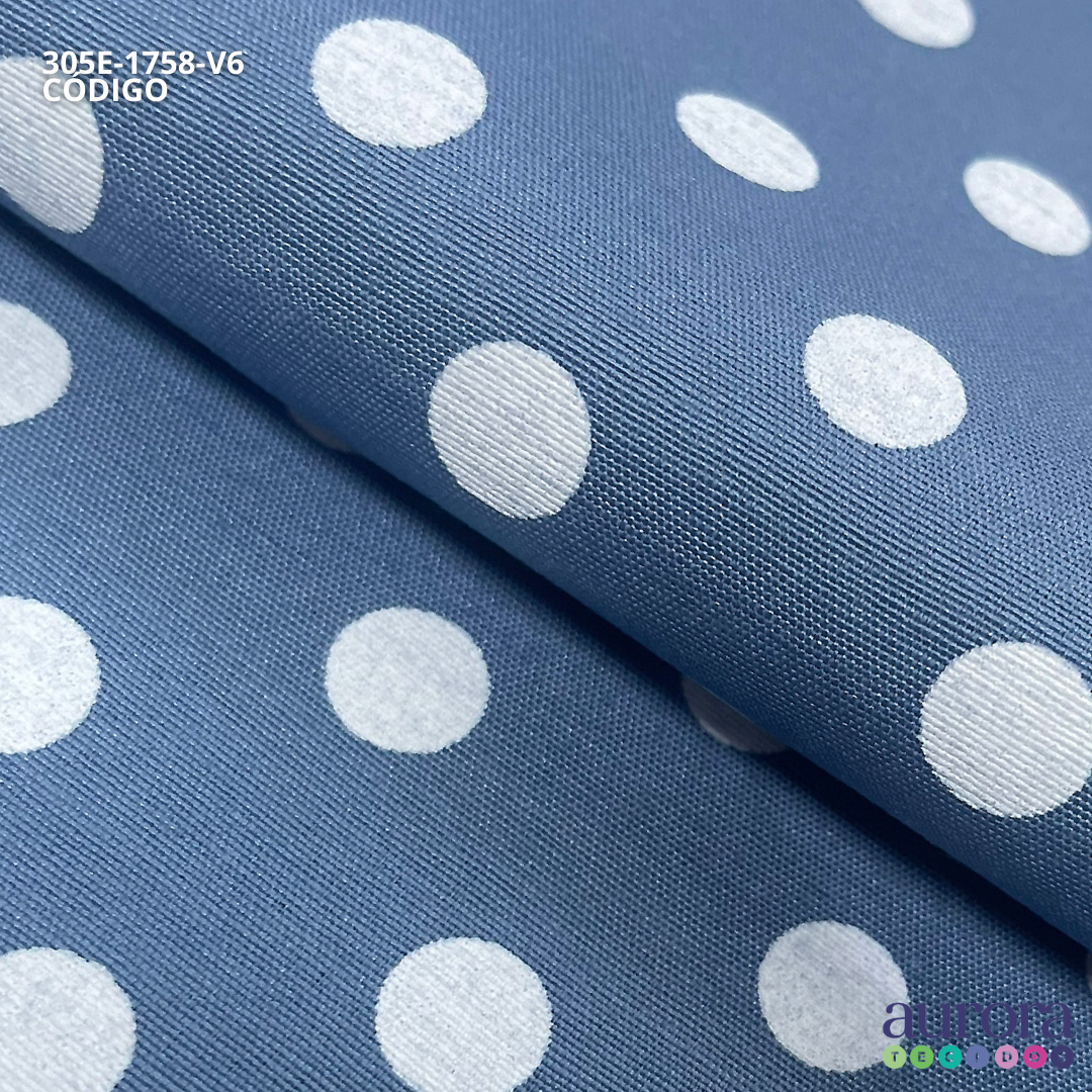 Tricoline Milano | Tecido P/ Artesanato e Costura | Estampa Poá