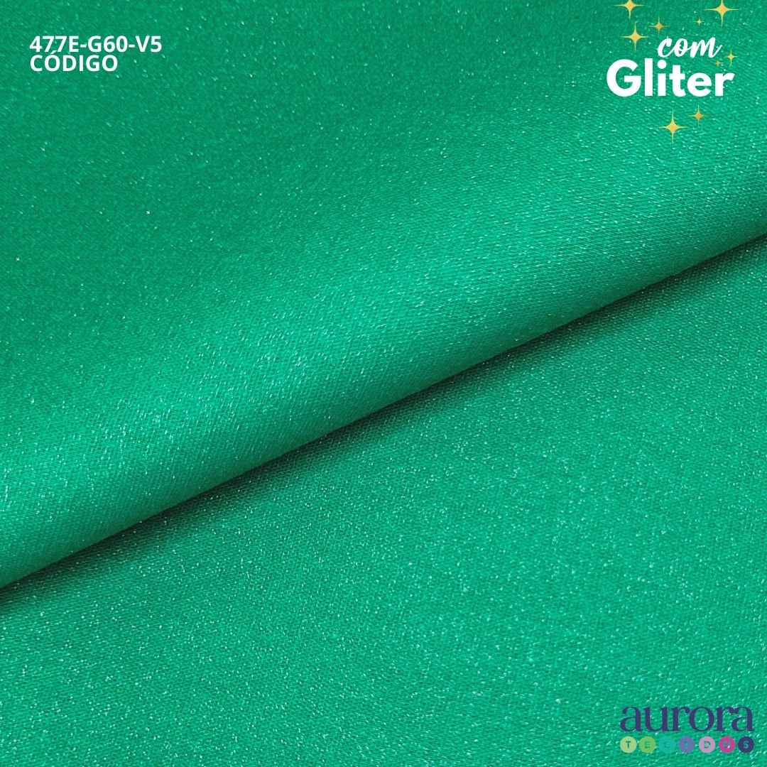 Tricoline Modena 100% Algodão- Liso c/ Gliter Prata