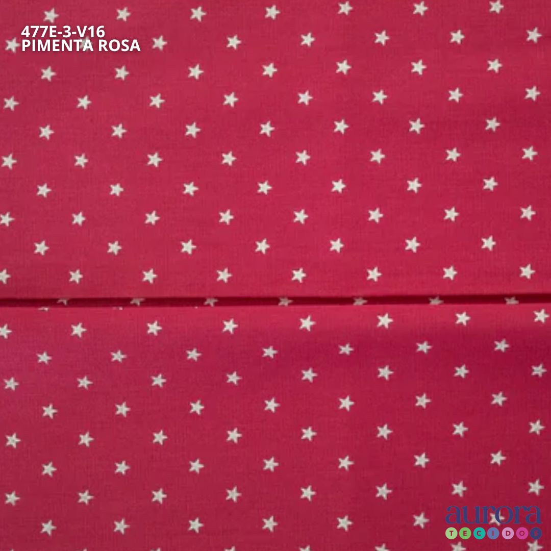 Tricoline Modena 100% Algodão - Estrela