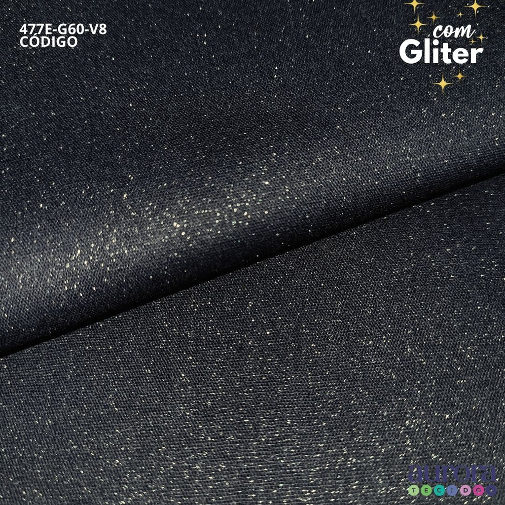 Tricoline Modena 100% Algodão- Liso c/ Gliter Prata