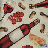 Tricoline Modena 100% Algodão - Taças e Queijo