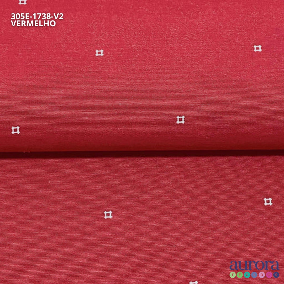 Tricoline - Camisaria Estampa Geométrico Quadrados Alternados Estilo e Versatilidade