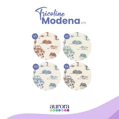 Tricoline Modena 100% Algodão - Bella Cucina - Safari