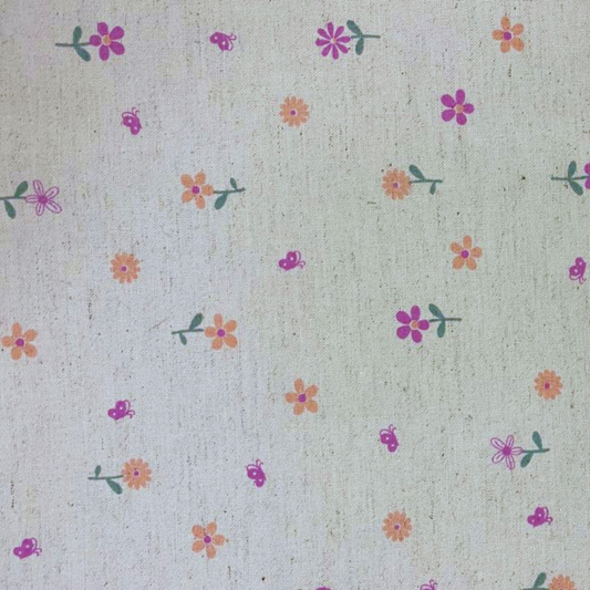 Tecido Linho Misto Estampa Floral