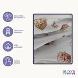 Tecido Flanela Digital  Estampa Flores