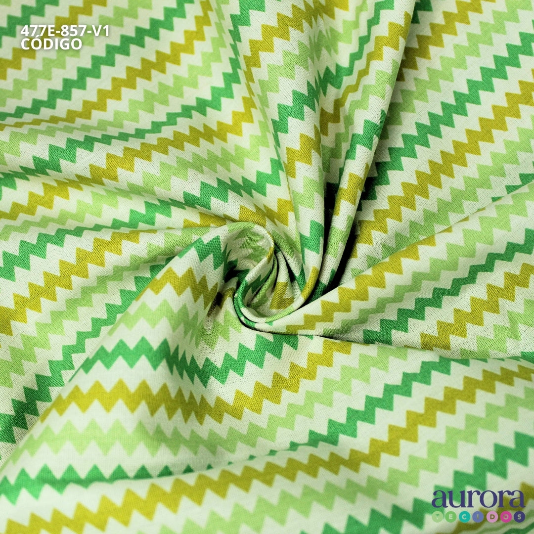 Tricoline Modena 100% Algodão - Chevron
