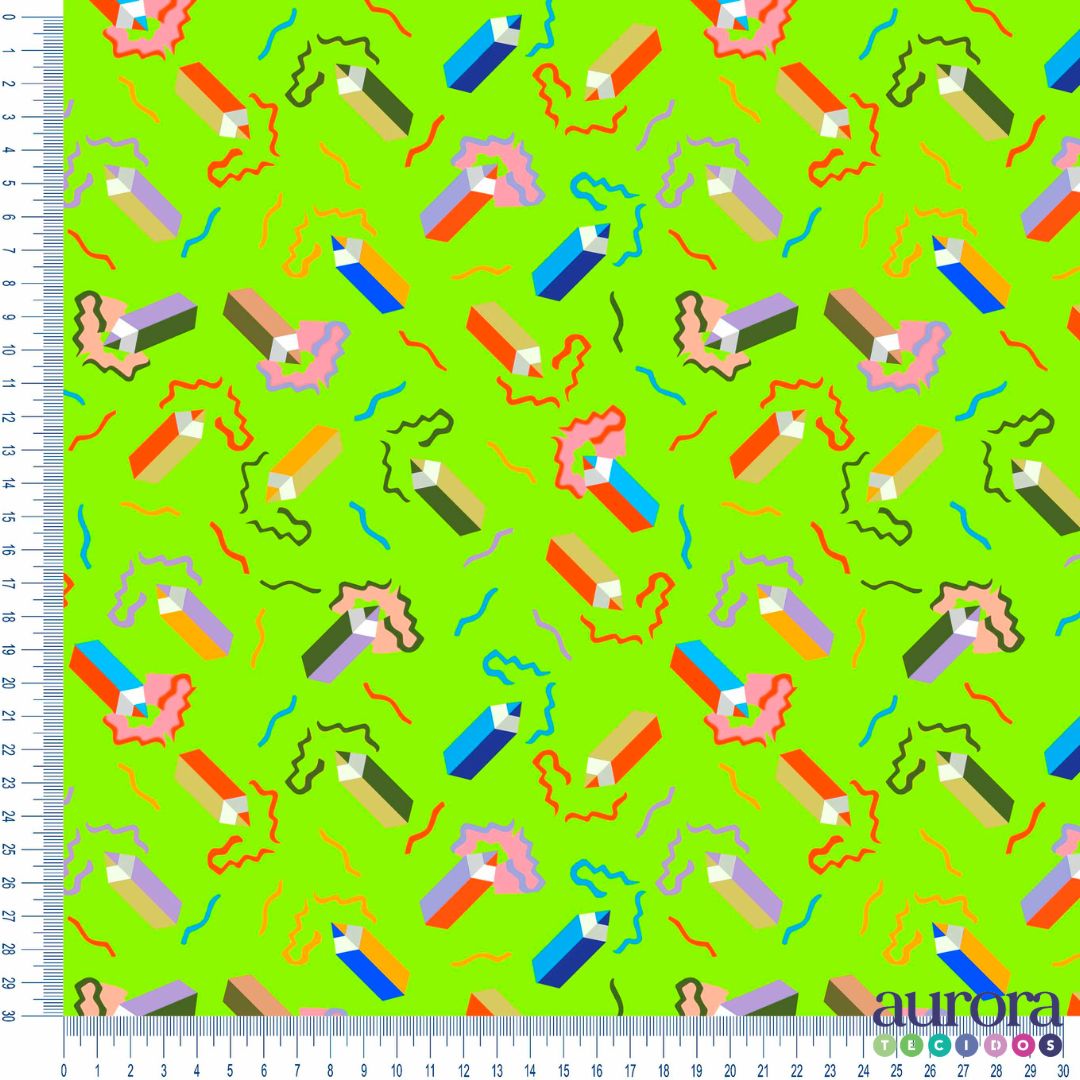 Tricoline Digital 100% Algodão - Escolar II