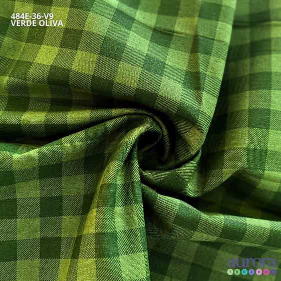 Cotton Linen - Linho com Algodão - Estampa  Xadrez
