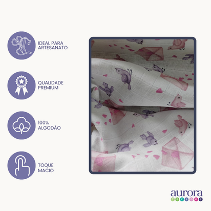 Fraldas Mini Quadriculadas com Variações de  Estampas Aéreas