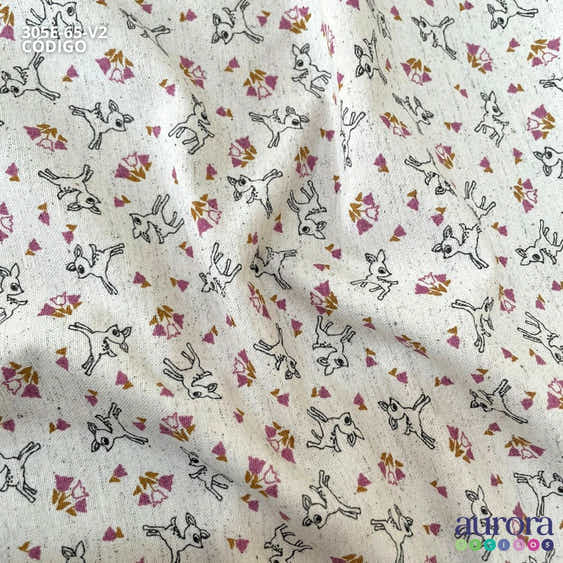 Cotton Linen - Linho com Algodão - Bambi Entardecer