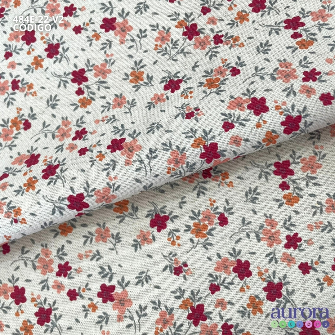 Cotton Linen - Linho com Algodão - Florzinha Camponesa
