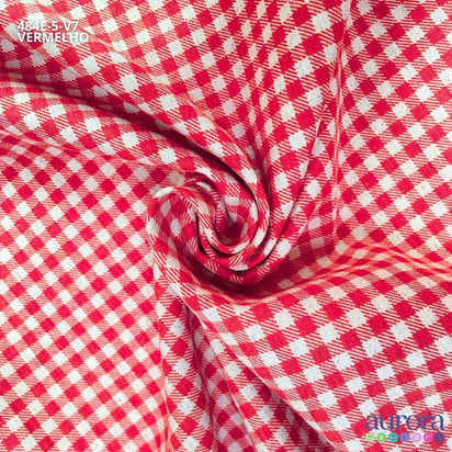 Cotton Linen - Linho com Algodão Estampa Xadrez Vichy