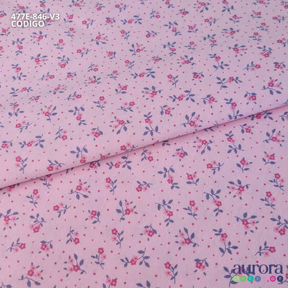 Tricoline Modena 100% Algodão - Florzinha Colorato