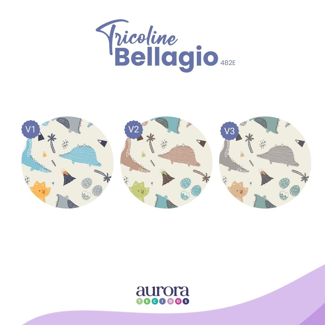 Tricoline Bellagio 170 fios - Dinossauro