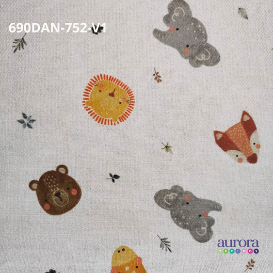 Tecido Flanela Digital -Estampas Animais