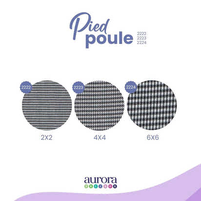 Pied de Poule - Largura 1,50m - Tamanhos 2x2 - 4x4 - 6x6