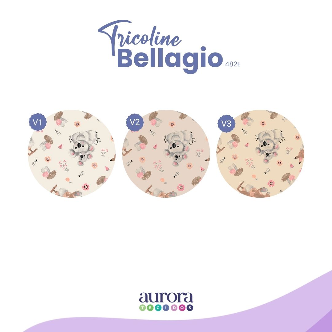 Tricoline Bellagio 170 fios - Coala e Canguru