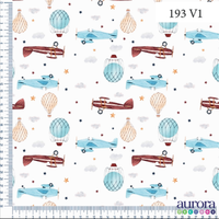 Tricoline Digital 170 fios - Aviões