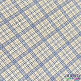 Cotton Linen - Linho com Algodão - Xadrez Diagonal Entardecer
