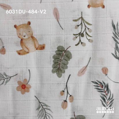 Fraldas Mini Quadriculadas Estampas Digitais - Coleção Ursos