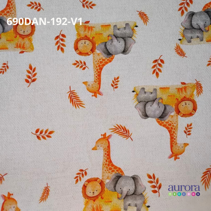 Tecido Flanela Digital -Estampas Animais