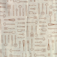 Tricoline Estampada - Coleção Utensílios De Cozinha