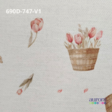 Tecido Flanela Digital  Estampa Flores