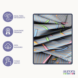 Tricoline Digital 100% Algodão - Coleção Escolar - Estampa  Lápis e Listras