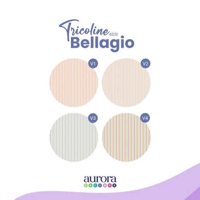 Tricoline Bellagio 170 fios - Listrado Frescor