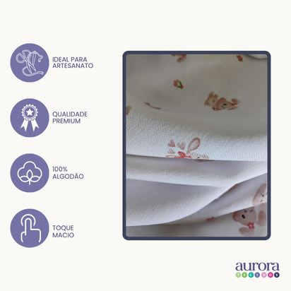 Tecido Flanela Digital -Estampas Animais