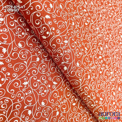Tricoline Modena 100% Algodão - Bella Cucina Mini Flores