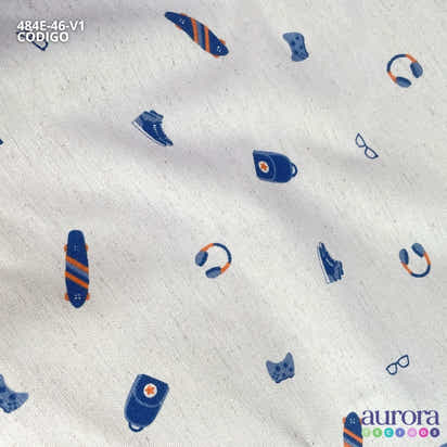 484E - Cotton Linen - Linho com Algodão - Game e Skate