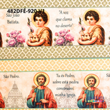 Tricoline Digital 100% Algodão - Coleção Tenha Fé