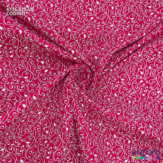 Tricoline Modena 100% Algodão - Bella Cucina Mini Flores