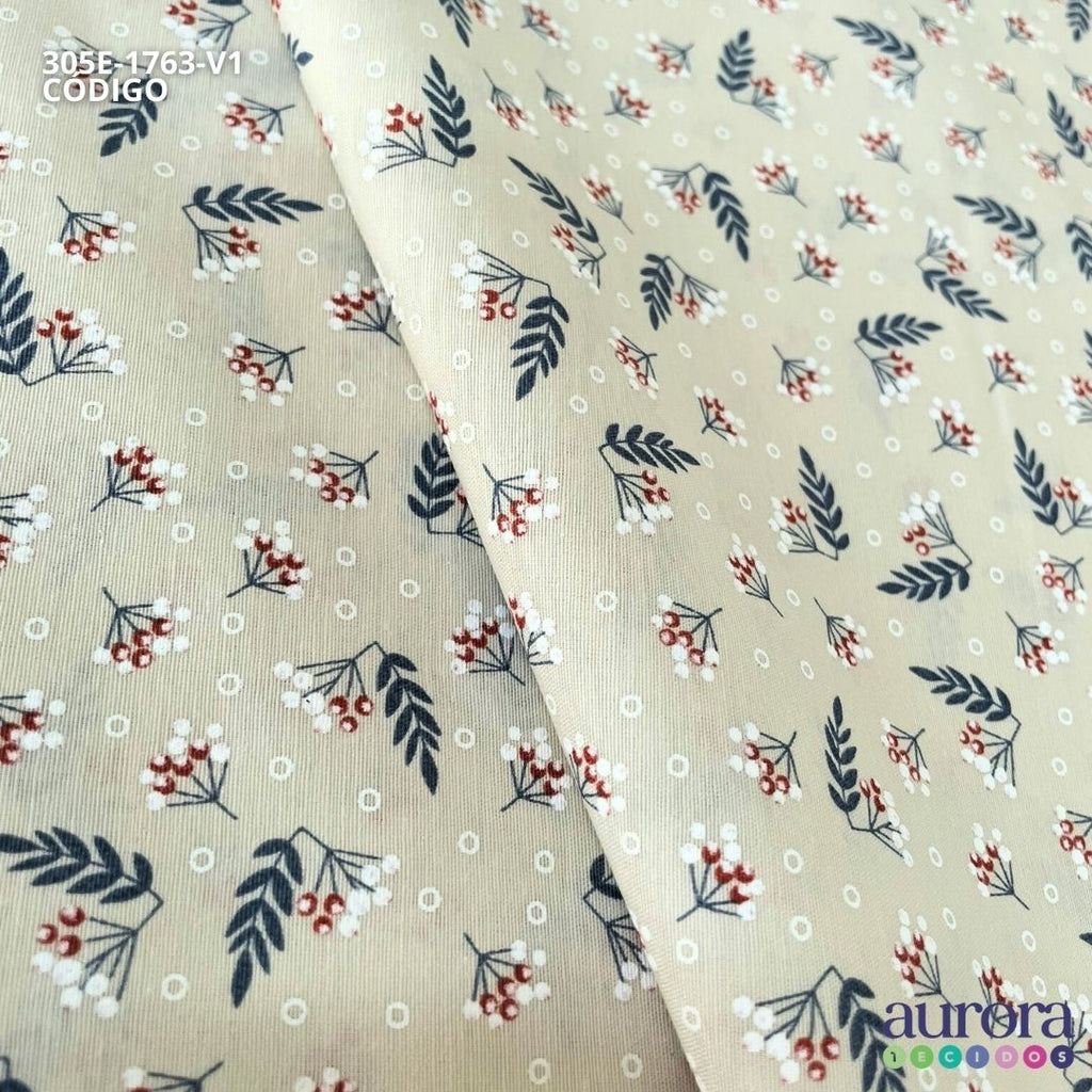 Tricoline Milano - Floral Bolinha