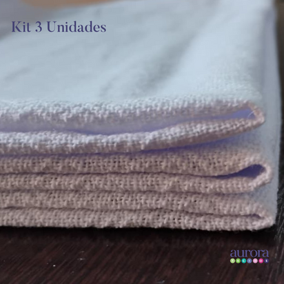 Kit Pano de Copa Pé de Galinha com Bainha – 100% Algodão