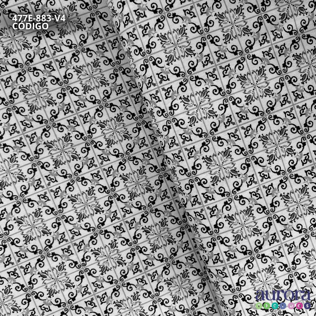 Tricoline Modena 100% Algodão - Bella Cucina - Azulejo II