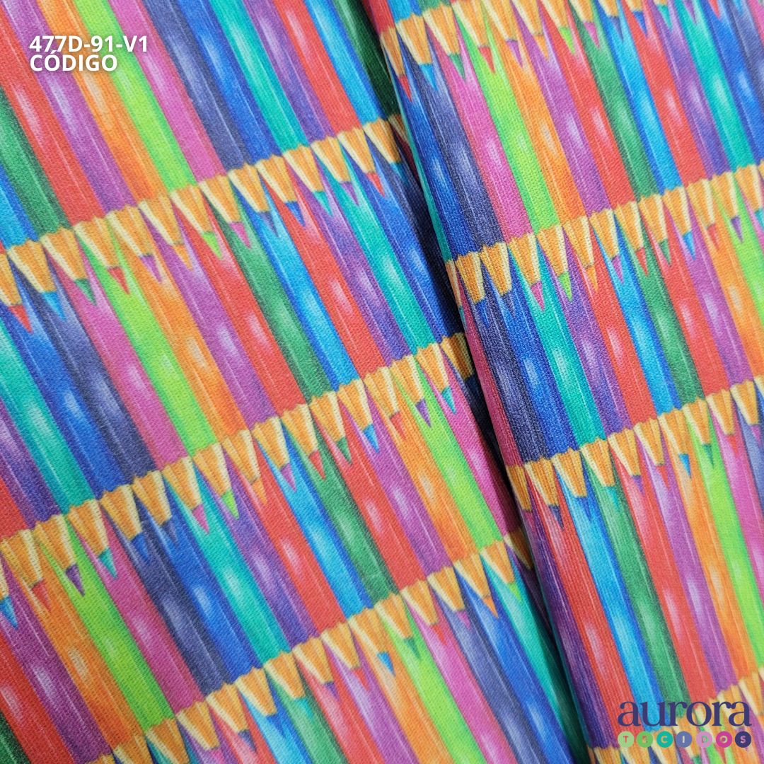 Tricoline Digital 100% Algodão - Escolar