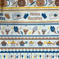 Tricoline Estampado - Coleção Doce Confeitaria