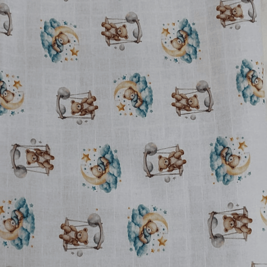 Fraldas Mini Quadriculadas Estampas Digitais - Coleção Ursos