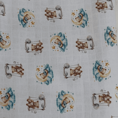 Fraldas Mini Quadriculadas Estampas Digitais - Coleção Ursos