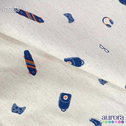 484E - Cotton Linen - Linho com Algodão - Game e Skate