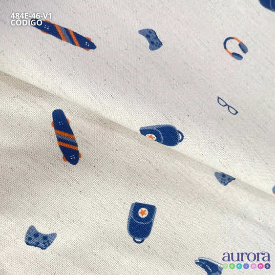 484E - Cotton Linen - Linho com Algodão - Game e Skate