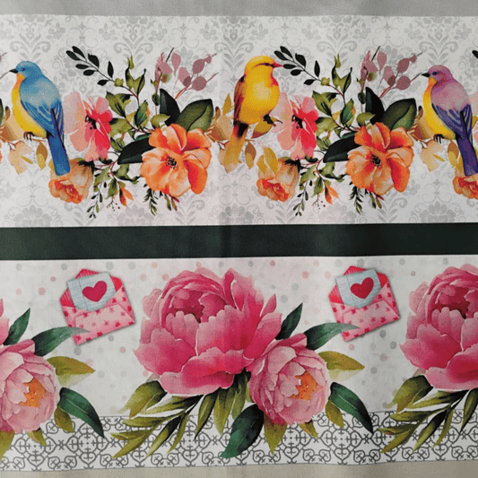 Tricoline Digital 100% Algodão - Coleção Cozinha Encantada Barrado I