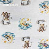 Tecido Flanela Digital -  Estampa Ursos