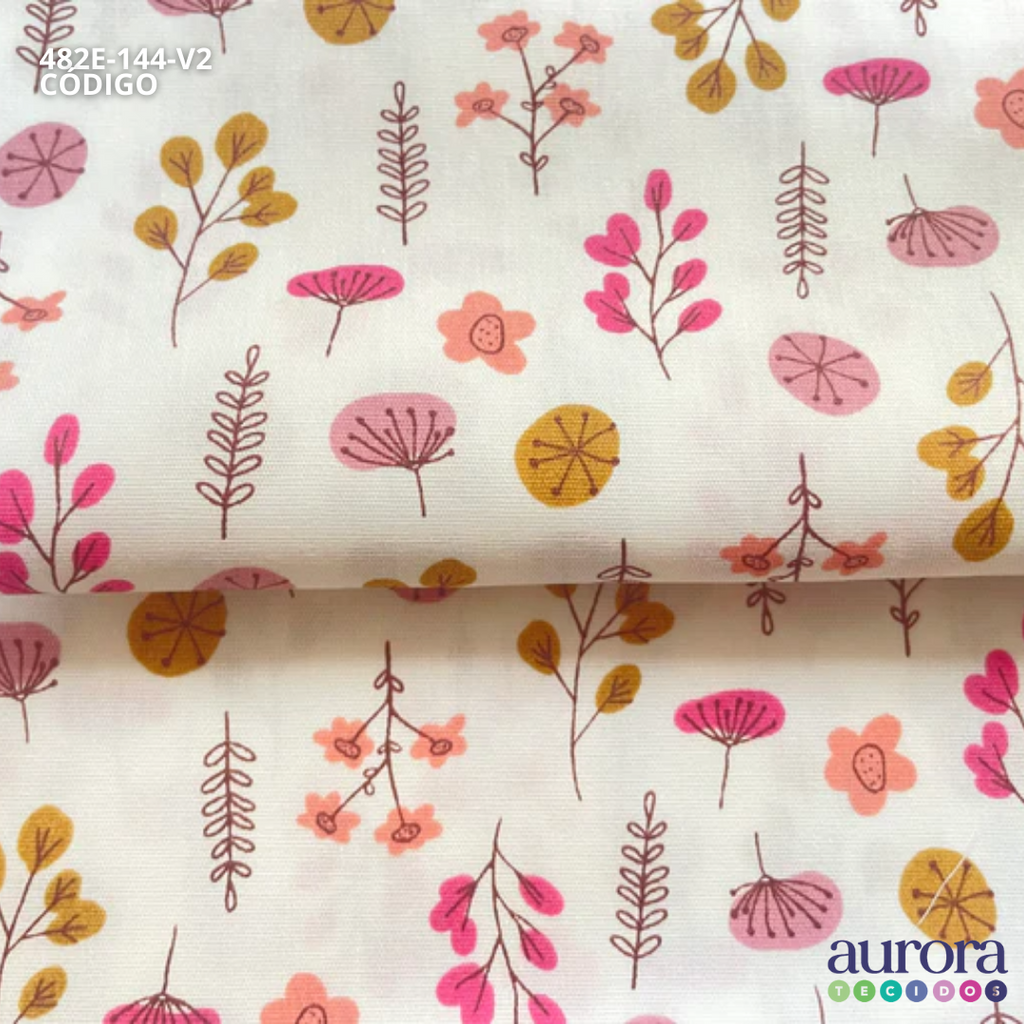 Tricoline Bellagio 170 fios - Floral Scandinavo