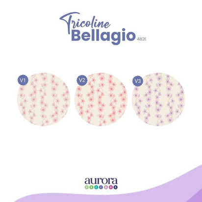 Tricoline Bellagio 170 fios - Galhinhos de Flores