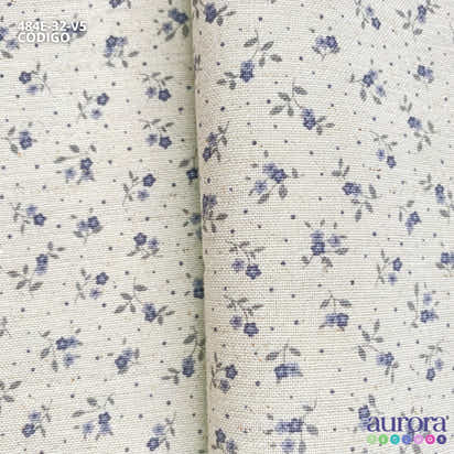 Cotton Linen - Linho com Algodão - Estampa Florzinhas II